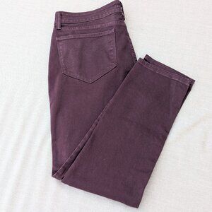 NYDJ Alina Legging Burgundy Jeans